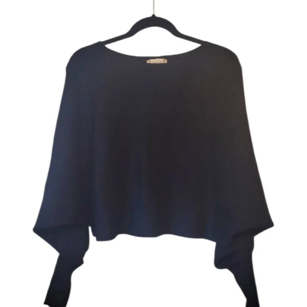 Altar'd State Emilia Ribbed Sweater Black Small EUC